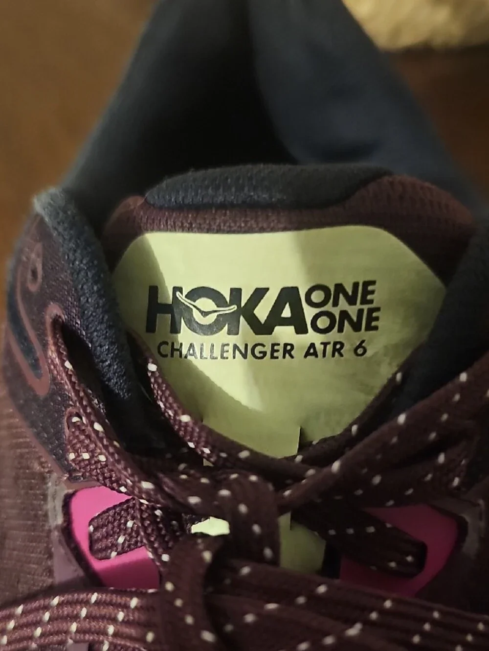 Hoka One One Women's Plum and Pink Trail Running Shoes